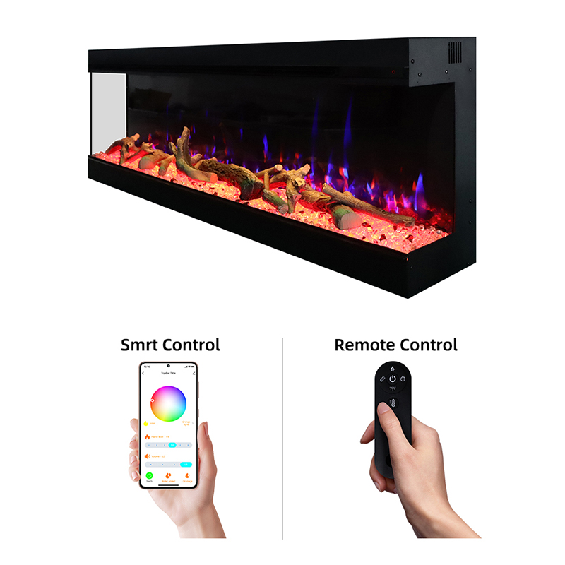 Applying a soft cloth to polish a solid wood fireplace mantel