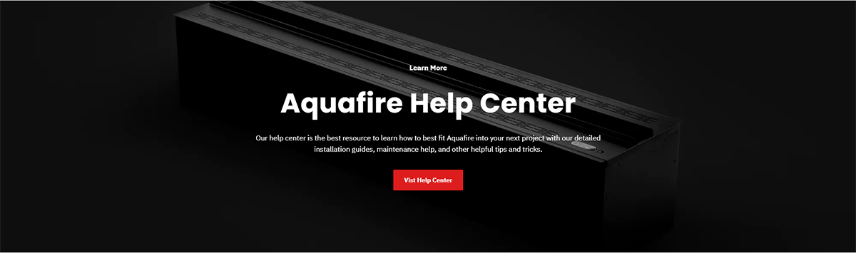 Wall-mounted fireplace installed in a contemporary commercial space or apartment.