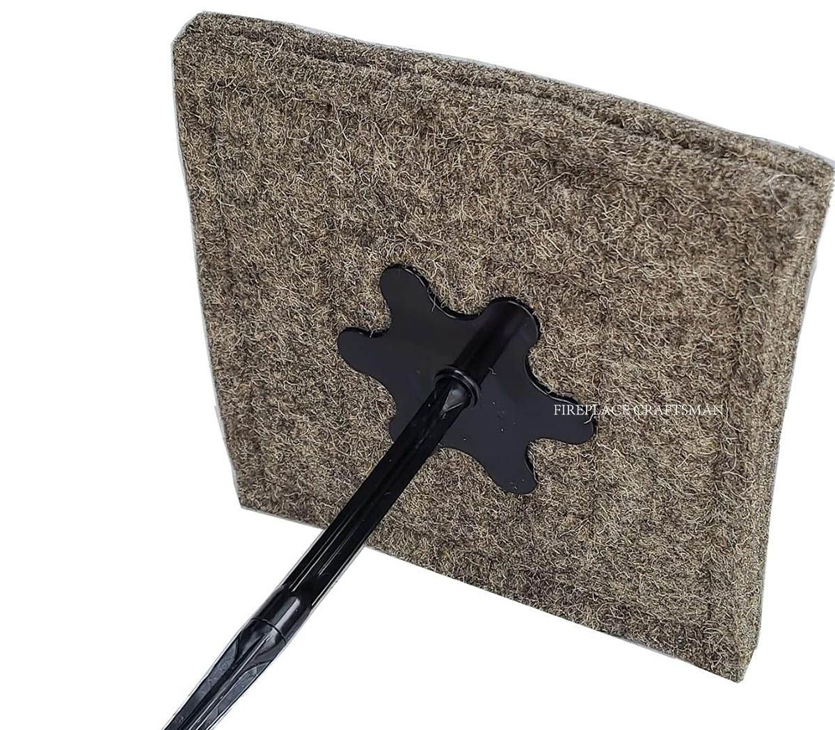 Rockwool mineral wool insulation material used to block and insulate chimneys during electric fireplace installation